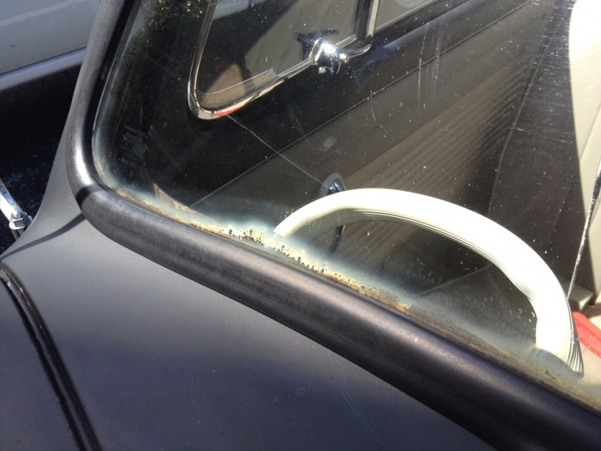 VW Beetle Windshield Replacement and Window Chrome Install