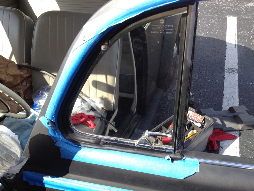 New Door/Window Rubber Seals And Chrome Trim For My Bug! | 63 Ragtop VW ...